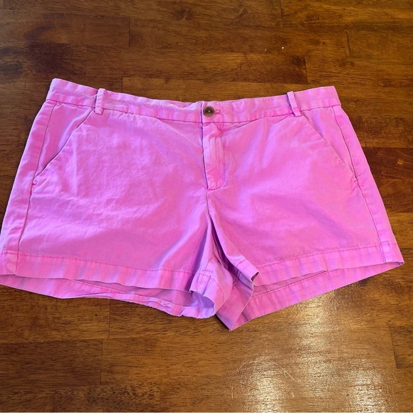 GAP Vibrant Pink Women's Sun-kissed Shorts khakis by gal size 16 100% cotton - Picture 1 of 10